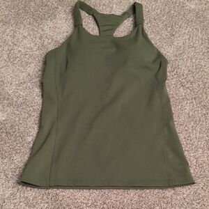 Anook Athletics Olive Green Women's Nursing Tank Top